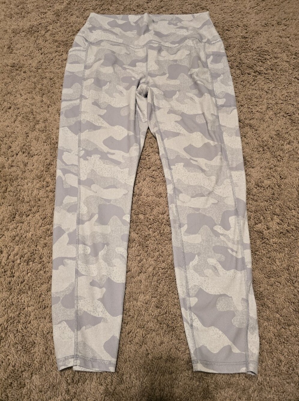 RBX Women's XL Light Gray Camo Leggings